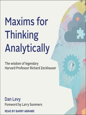 cover image of Maxims for Thinking Analytically
